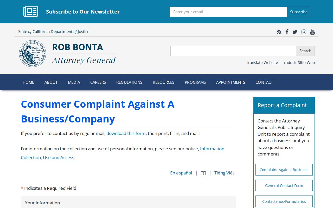 Mountain House neighbors California consumer complaint contact