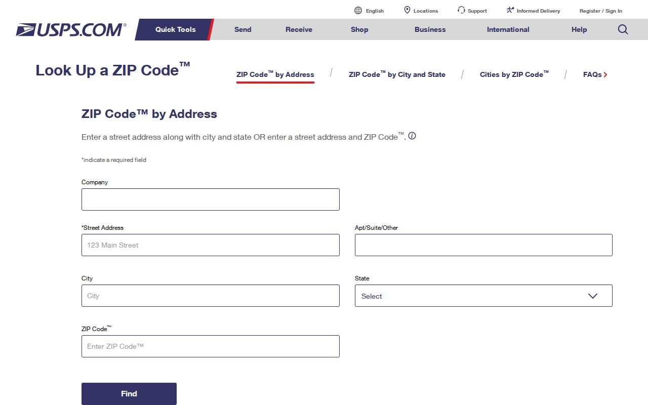 Mountain House ZIP code directory USPS address lookup